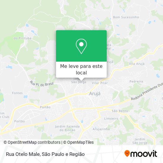 Rua Otelo Male mapa