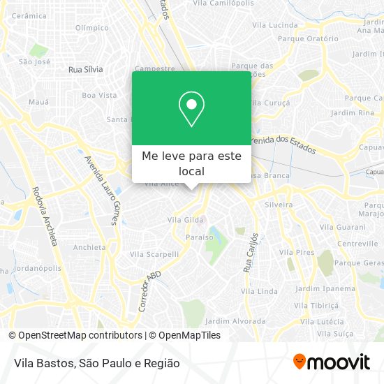 Vila Bastos mapa