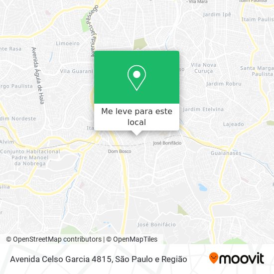 Avenida Celso Garcia 4815 mapa