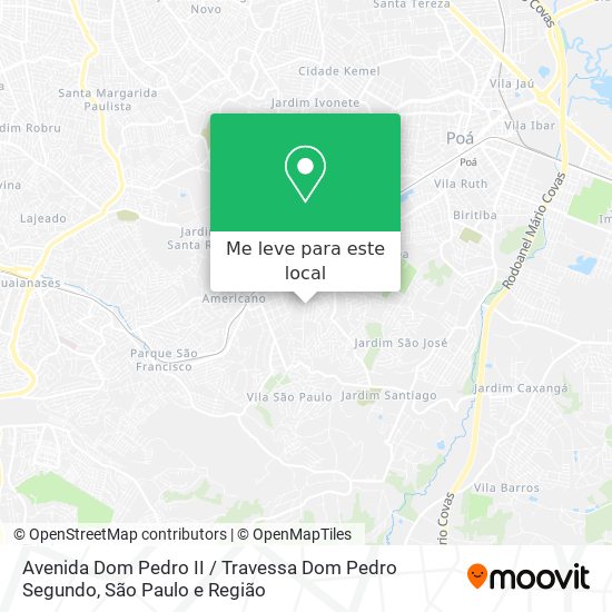 Avenida Dom Pedro II / Travessa Dom Pedro Segundo mapa