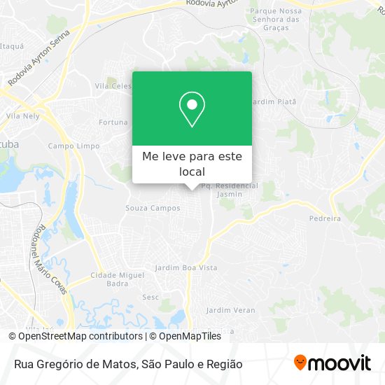 Rua Gregório de Matos mapa