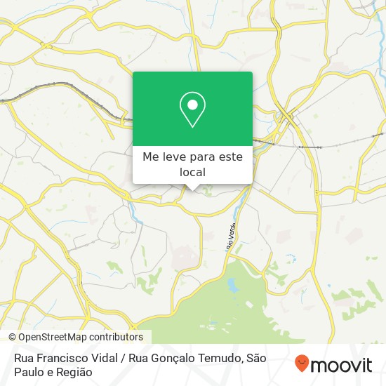 Rua Francisco Vidal / Rua Gonçalo Temudo mapa