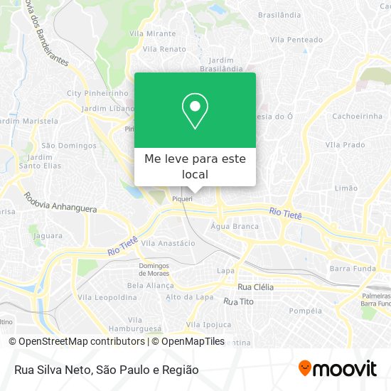 Rua Silva Neto mapa