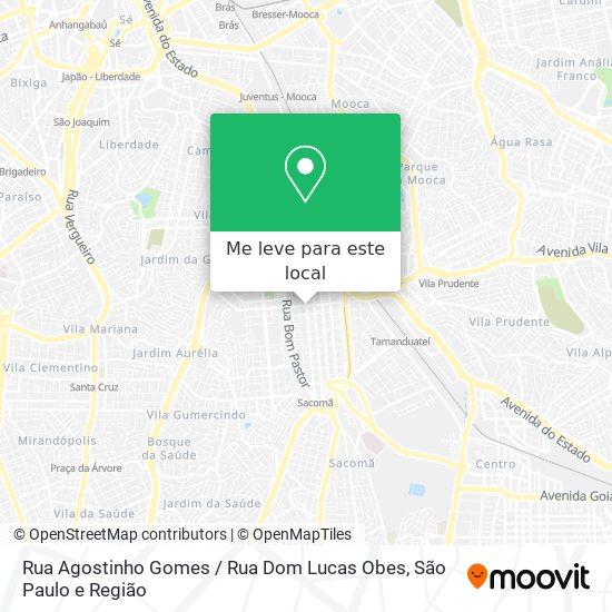 Rua Agostinho Gomes / Rua Dom Lucas Obes mapa