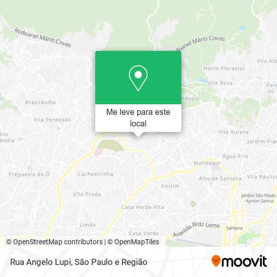 Rua Angelo Lupi mapa