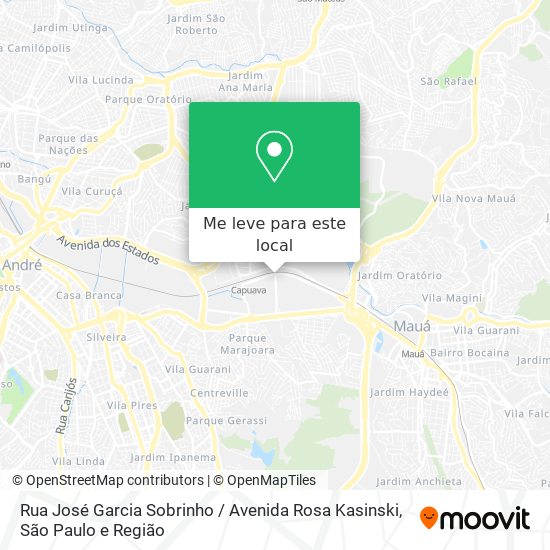 Rua José Garcia Sobrinho / Avenida Rosa Kasinski mapa