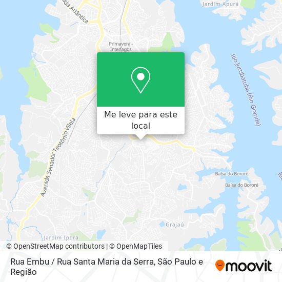 Rua Embu / Rua Santa Maria da Serra mapa