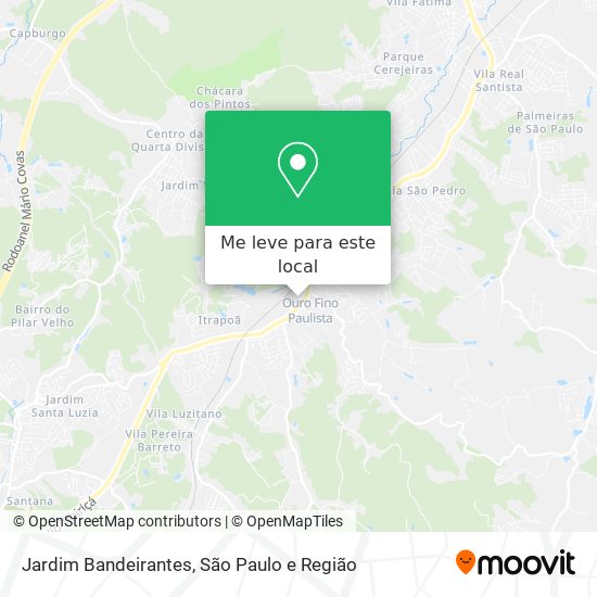 Jardim Bandeirantes mapa