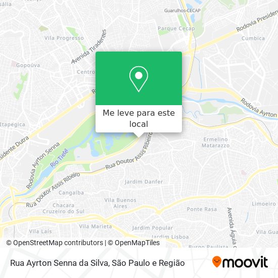 Rua Ayrton Senna da Silva mapa