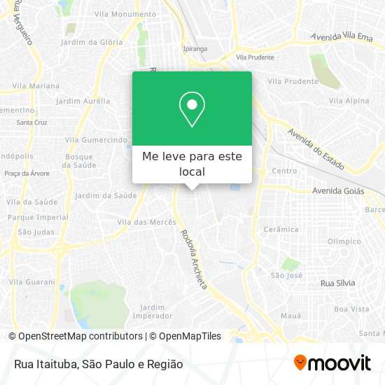 Rua Itaituba mapa