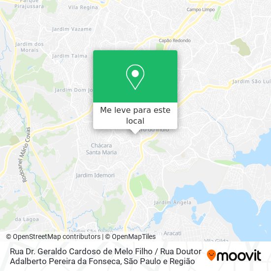 Rua Dr. Geraldo Cardoso de Melo Filho / Rua Doutor Adalberto Pereira da Fonseca mapa