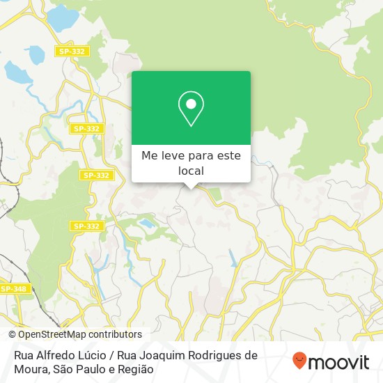 Rua Alfredo Lúcio / Rua Joaquim Rodrigues de Moura mapa