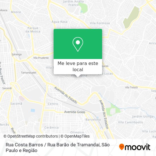 Rua Costa Barros / Rua Barão de Tramandaí mapa