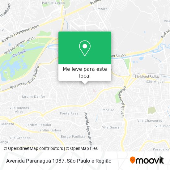Avenida Paranaguá 1087 mapa