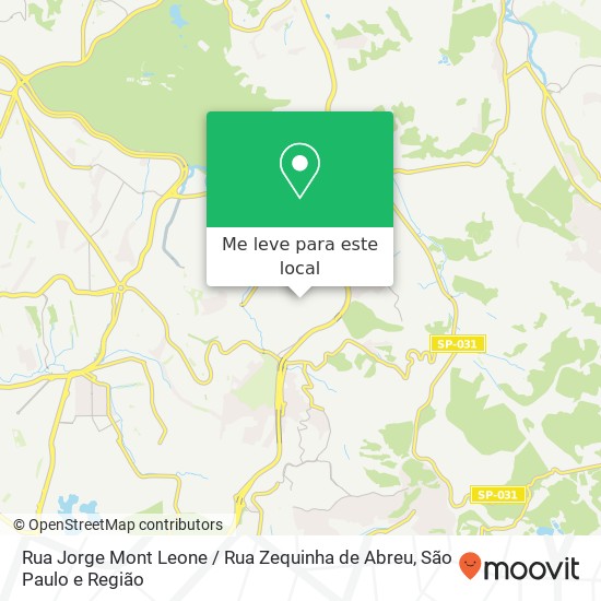 Rua Jorge Mont Leone / Rua Zequinha de Abreu mapa