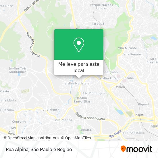 Rua Alpina mapa