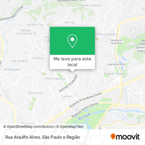 Rua Ataulfo Alves mapa