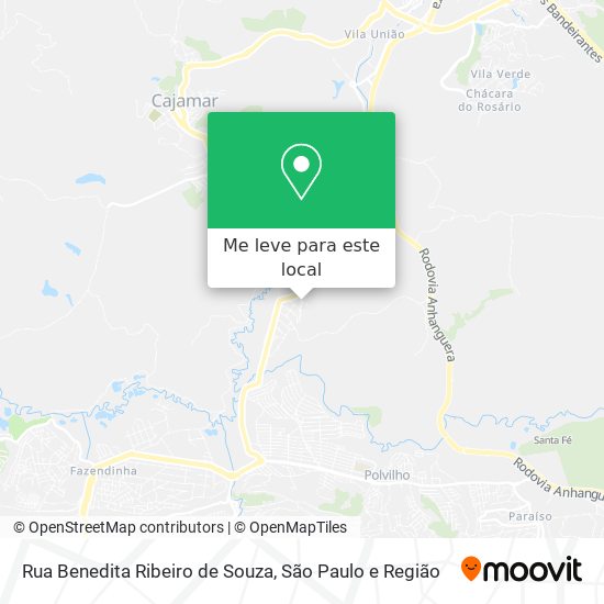 Rua Benedita Ribeiro de Souza mapa