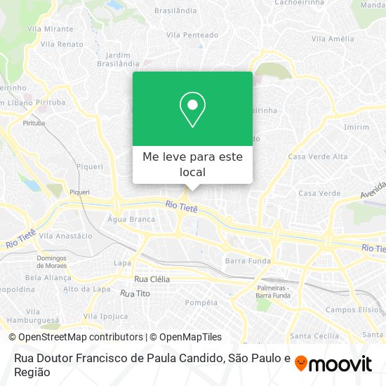 Rua Doutor Francisco de Paula Candido mapa