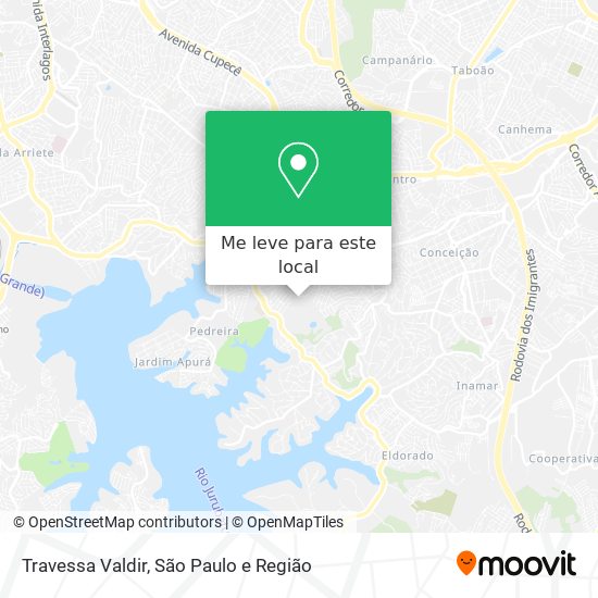 Travessa Valdir mapa