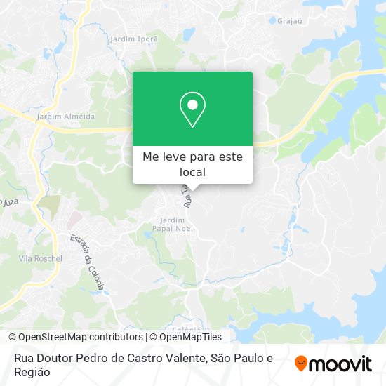 Rua Doutor Pedro de Castro Valente mapa