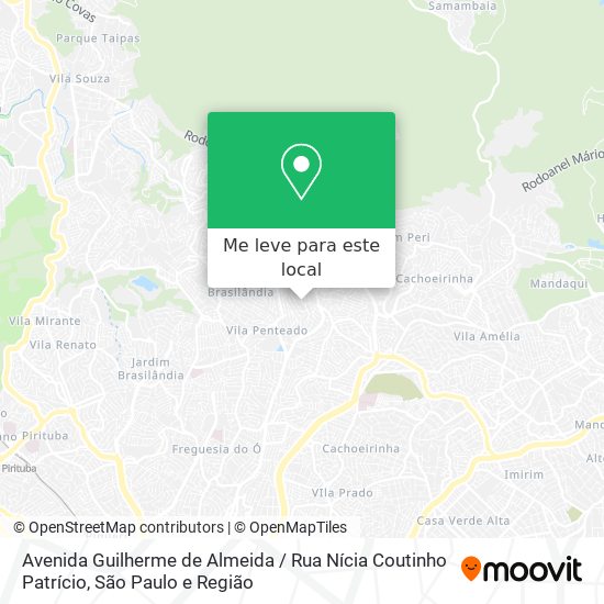 Avenida Guilherme de Almeida / Rua Nícia Coutinho Patrício mapa