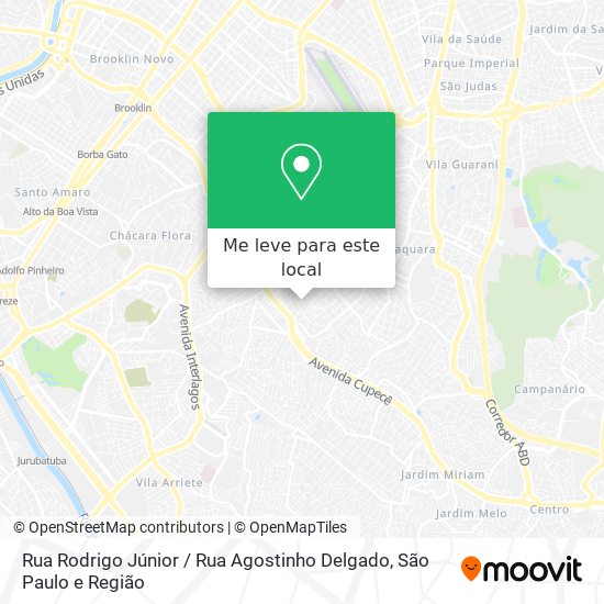 Rua Rodrigo Júnior / Rua Agostinho Delgado mapa