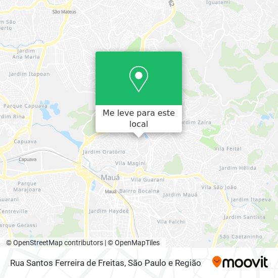 Rua Santos Ferreira de Freitas mapa