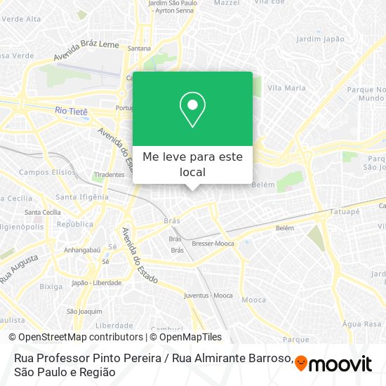 Rua Professor Pinto Pereira / Rua Almirante Barroso mapa