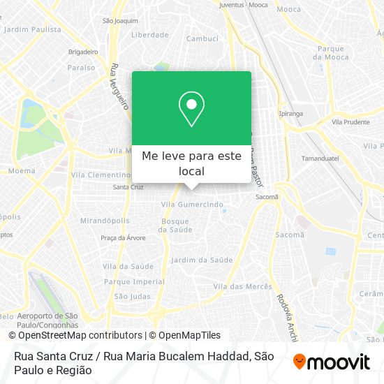 Rua Santa Cruz / Rua Maria Bucalem Haddad mapa