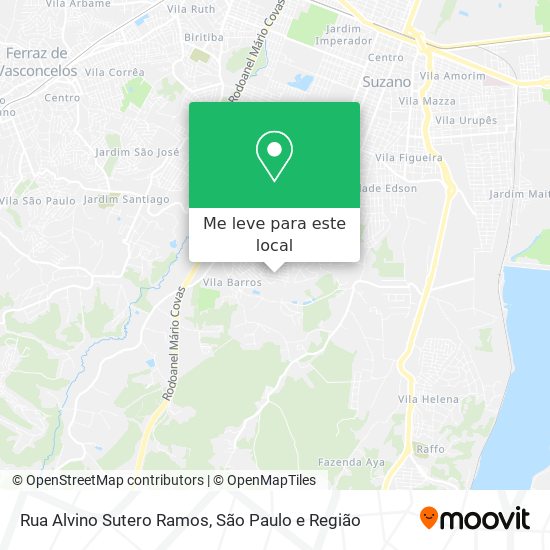 Rua Alvino Sutero Ramos mapa