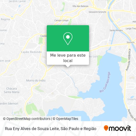 Rua Eny Alves de Souza Leite mapa