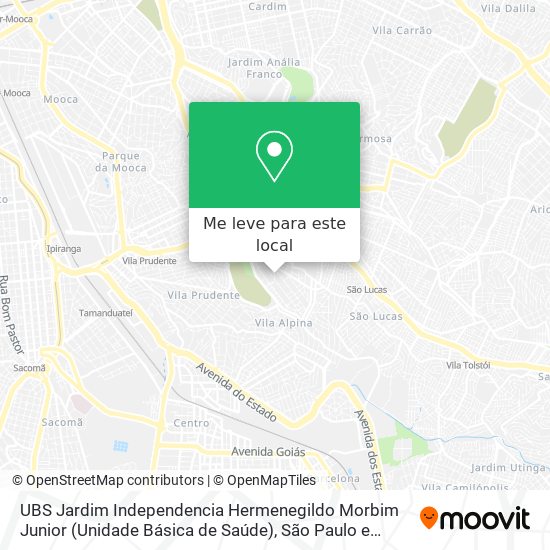 UBS Jardim Independencia Hermenegildo Morbim Junior (Unidade Básica de Saúde) mapa