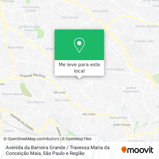 Avenida da Barreira Grande / Travessa Maria da Conceição Maia mapa