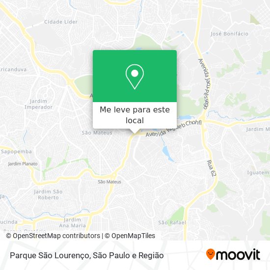 Parque São Lourenço mapa
