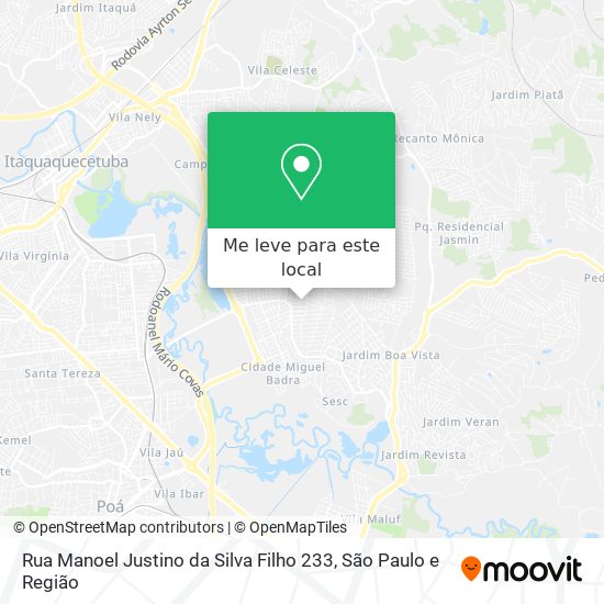 Rua Manoel Justino da Silva Filho 233 mapa