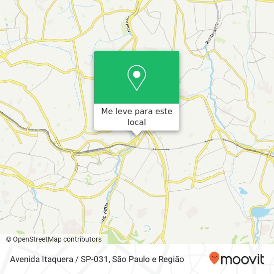 Avenida Itaquera / SP-031 mapa