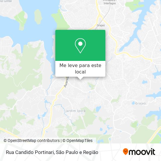 Rua Candido Portinari mapa