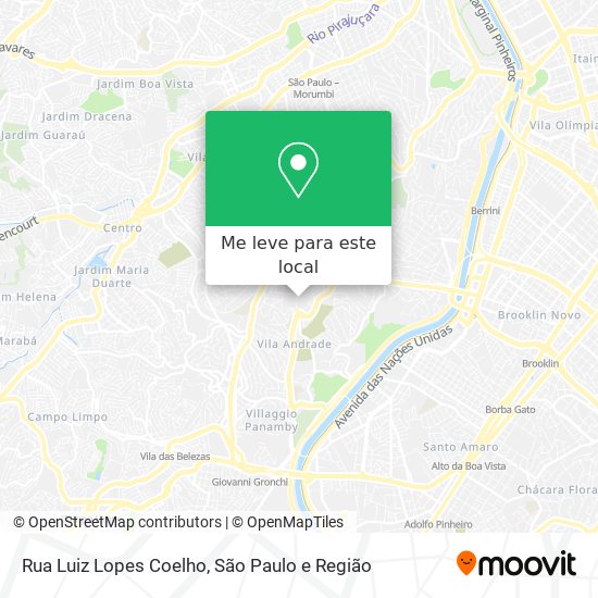 Rua Luiz Lopes Coelho mapa