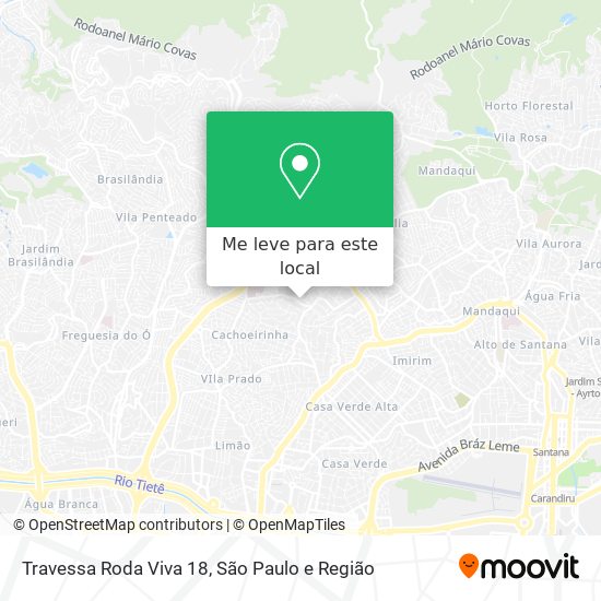 Travessa Roda Viva 18 mapa