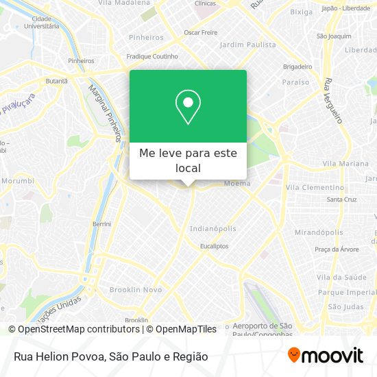 Rua Helion Povoa mapa