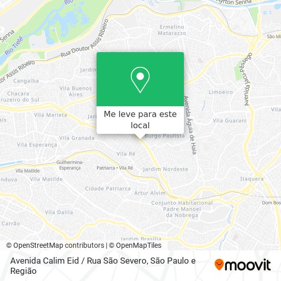 Avenida Calim Eid / Rua São Severo mapa