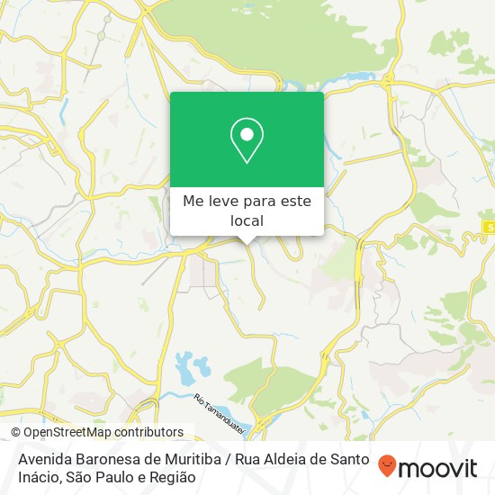 Avenida Baronesa de Muritiba / Rua Aldeia de Santo Inácio mapa