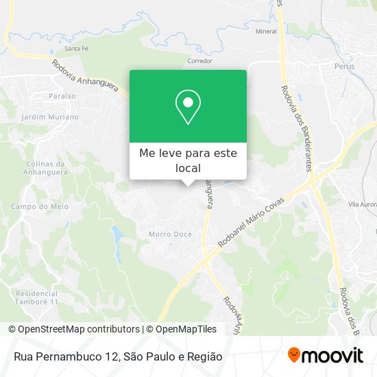 Rua Pernambuco 12 mapa