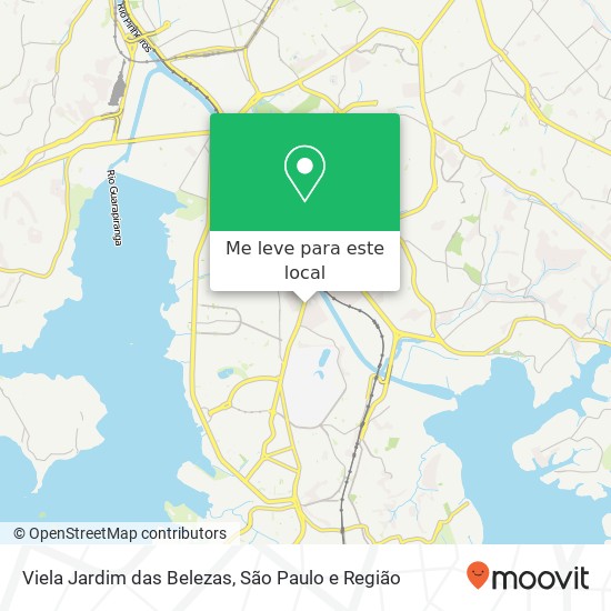 Viela Jardim das Belezas mapa