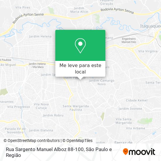 Rua Sargento Manuel Alboz 88-100 mapa