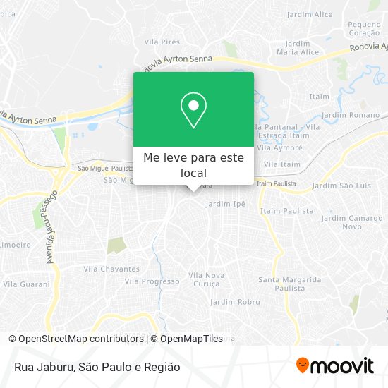 Rua Jaburu mapa