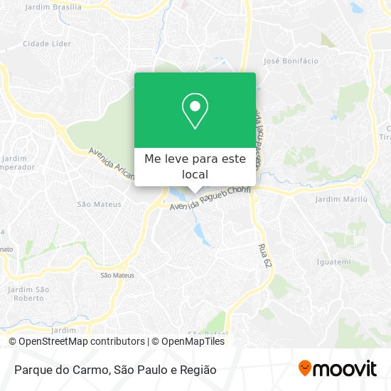 Parque do Carmo mapa