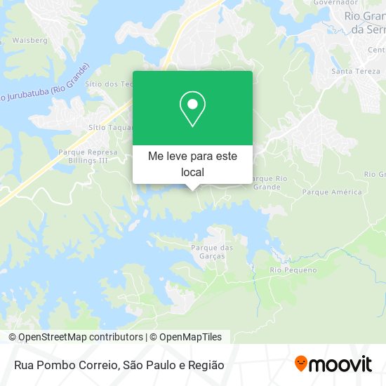 Rua Pombo Correio mapa