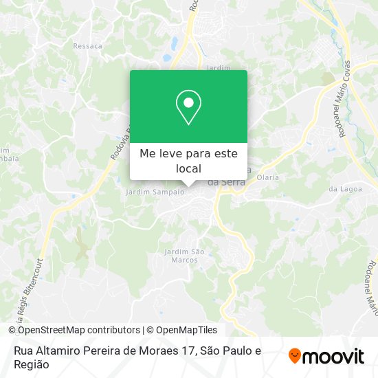 Rua Altamiro Pereira de Moraes 17 mapa